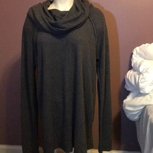 Charcoal cowl neck tunic
